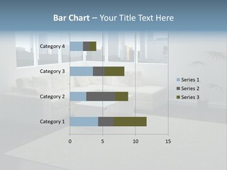 A Living Room With A Couch And A Coffee Table PowerPoint Template