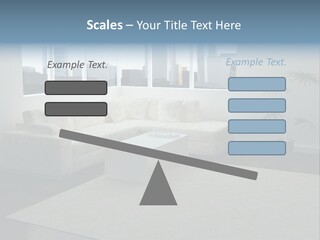 A Living Room With A Couch And A Coffee Table PowerPoint Template