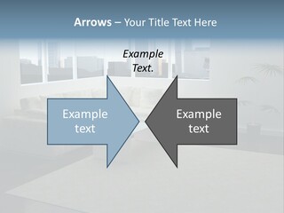 A Living Room With A Couch And A Coffee Table PowerPoint Template