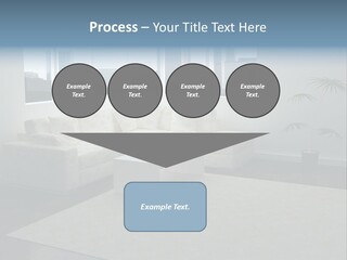 A Living Room With A Couch And A Coffee Table PowerPoint Template
