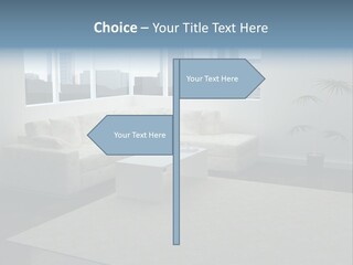 A Living Room With A Couch And A Coffee Table PowerPoint Template