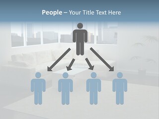 A Living Room With A Couch And A Coffee Table PowerPoint Template