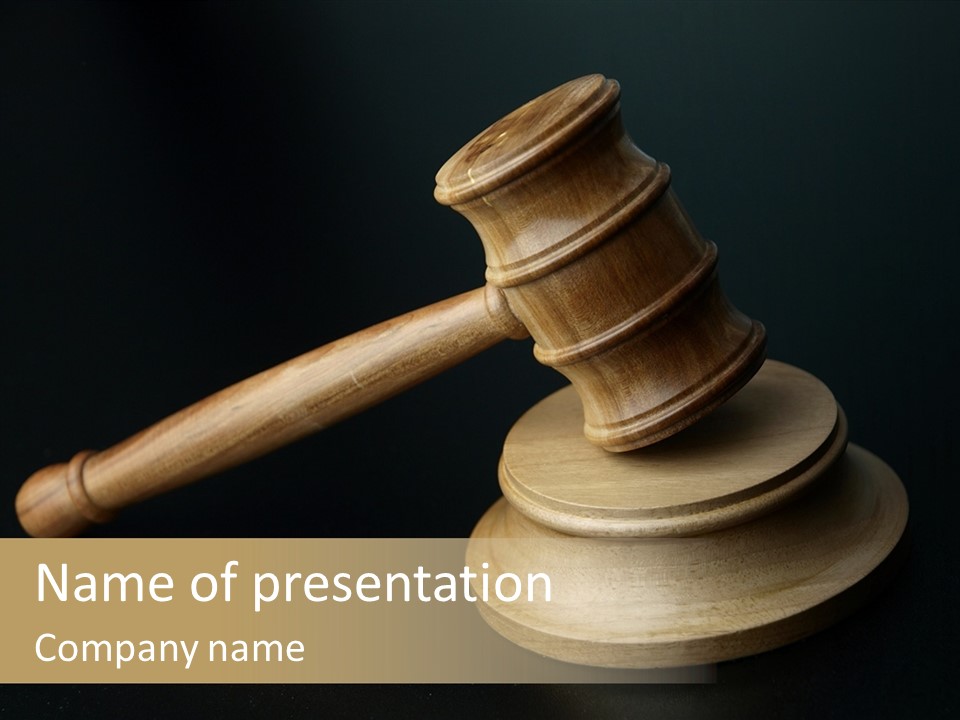 Law Judgment Legal PowerPoint Template