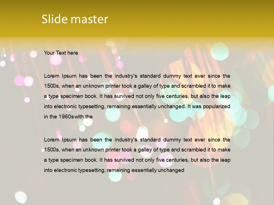 Concept Yellow Party PowerPoint Template