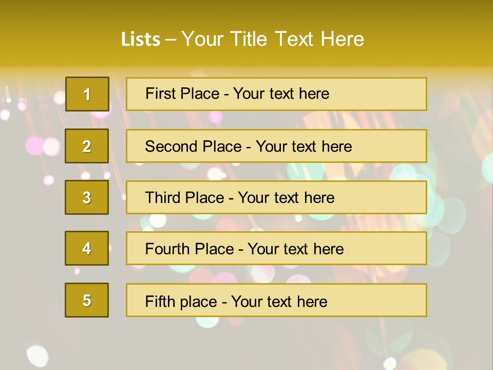 Concept Yellow Party PowerPoint Template