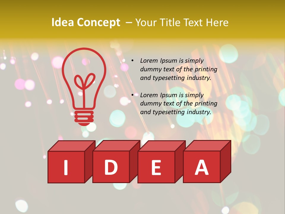 Concept Yellow Party PowerPoint Template