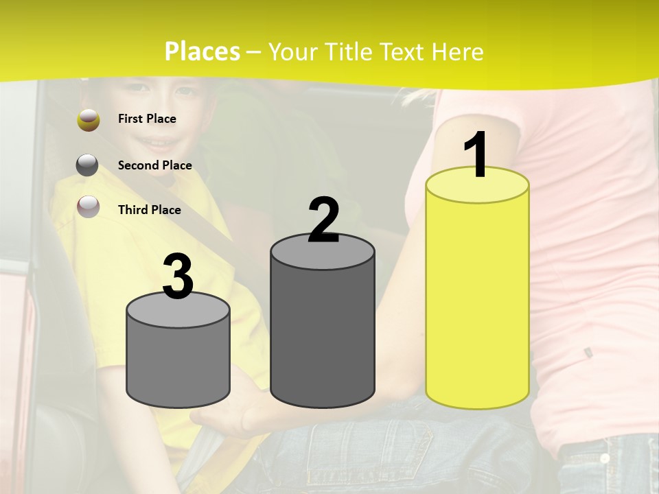 Mom Caucasian Portrait PowerPoint Template