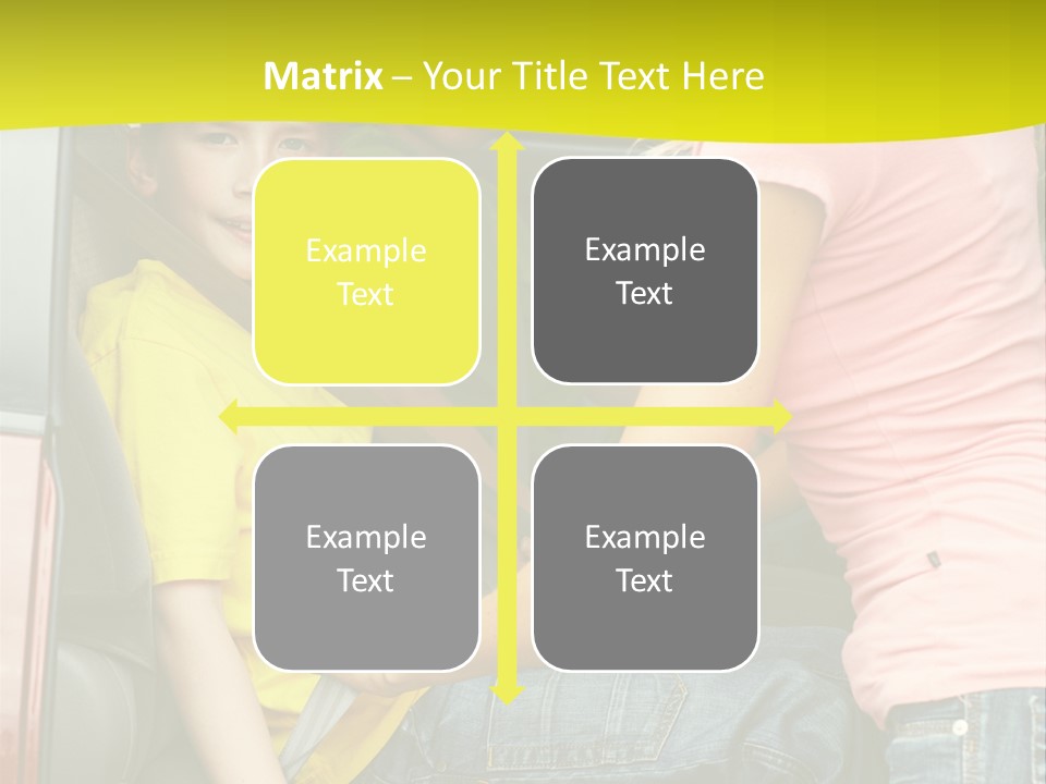 Mom Caucasian Portrait PowerPoint Template