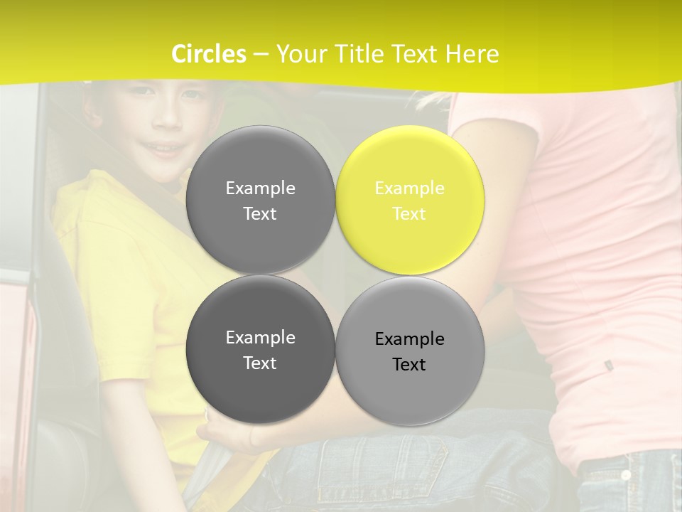 Mom Caucasian Portrait PowerPoint Template