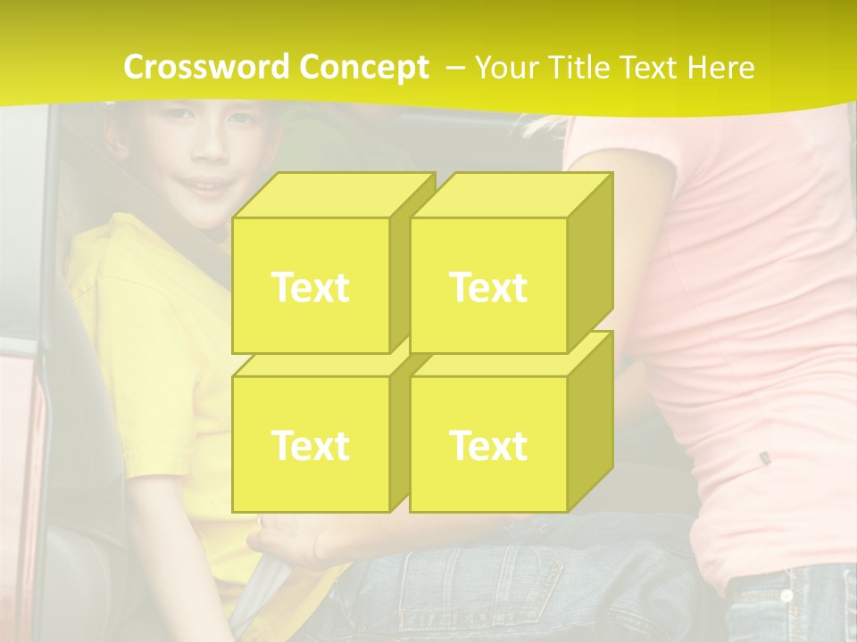 Mom Caucasian Portrait PowerPoint Template