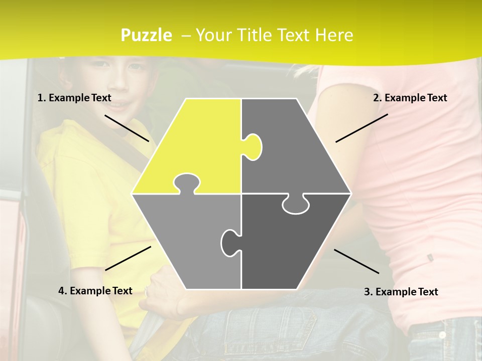 Mom Caucasian Portrait PowerPoint Template