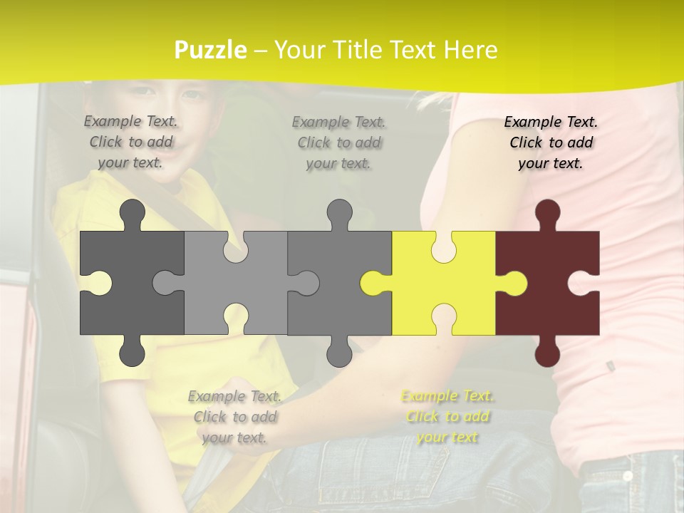 Mom Caucasian Portrait PowerPoint Template