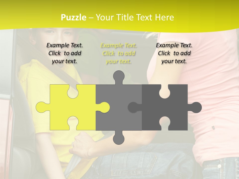 Mom Caucasian Portrait PowerPoint Template