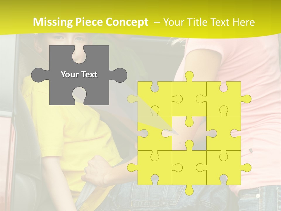 Mom Caucasian Portrait PowerPoint Template