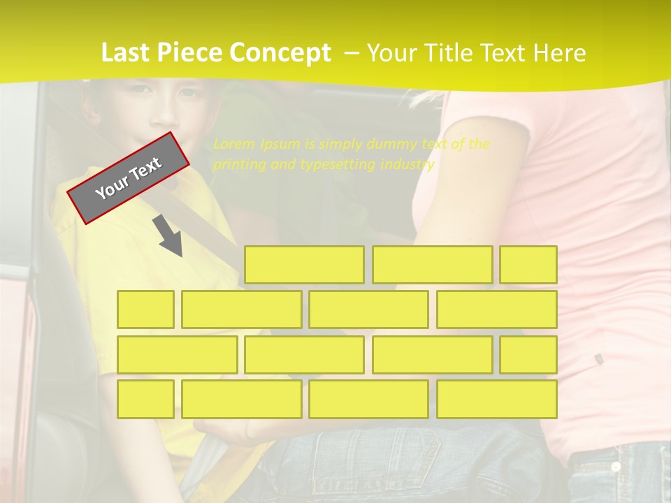 Mom Caucasian Portrait PowerPoint Template