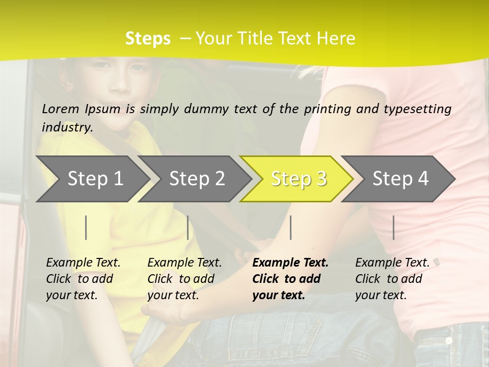 Mom Caucasian Portrait PowerPoint Template