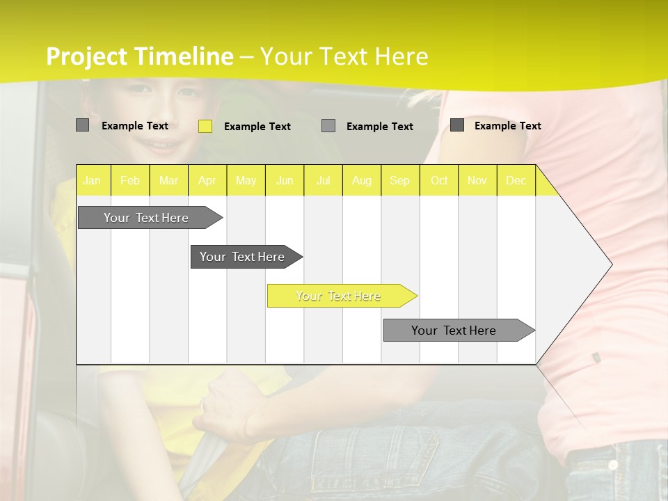 Mom Caucasian Portrait PowerPoint Template