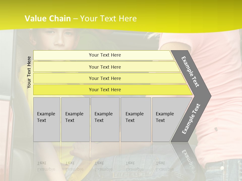 Mom Caucasian Portrait PowerPoint Template
