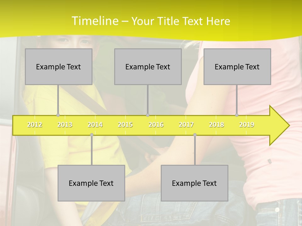 Mom Caucasian Portrait PowerPoint Template
