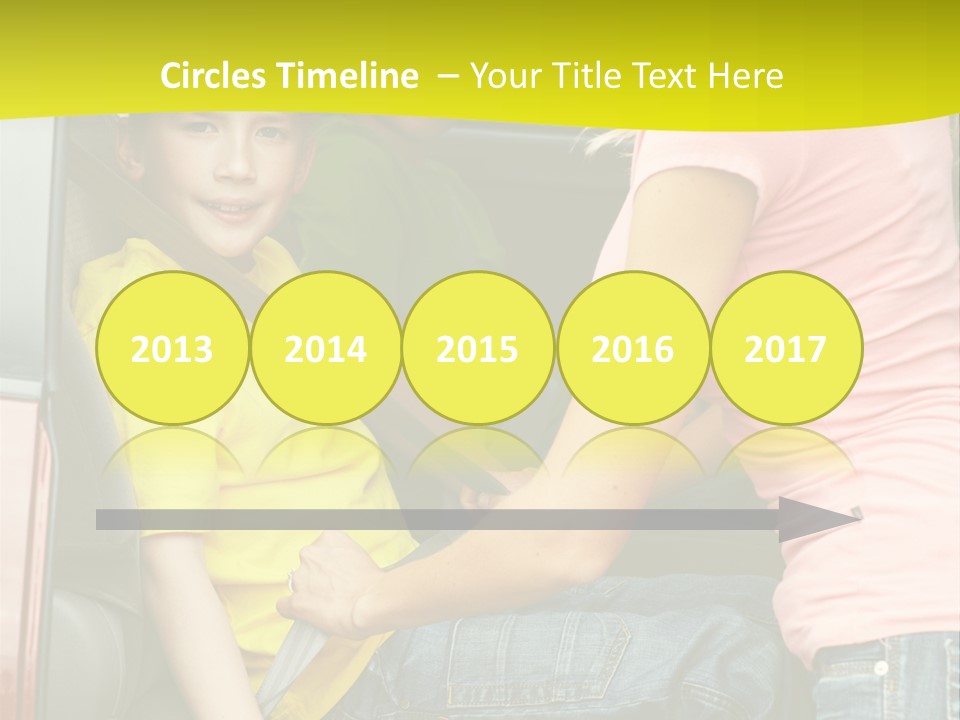 Mom Caucasian Portrait PowerPoint Template