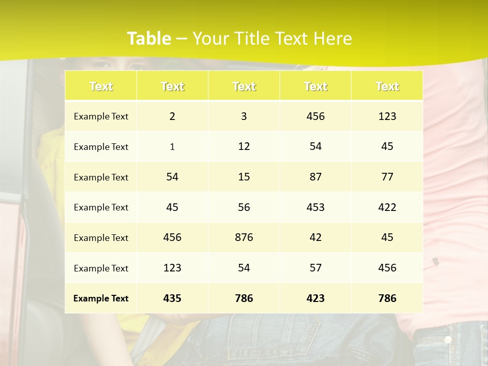 Mom Caucasian Portrait PowerPoint Template