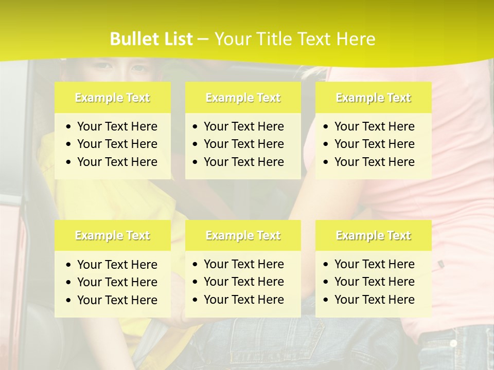 Mom Caucasian Portrait PowerPoint Template