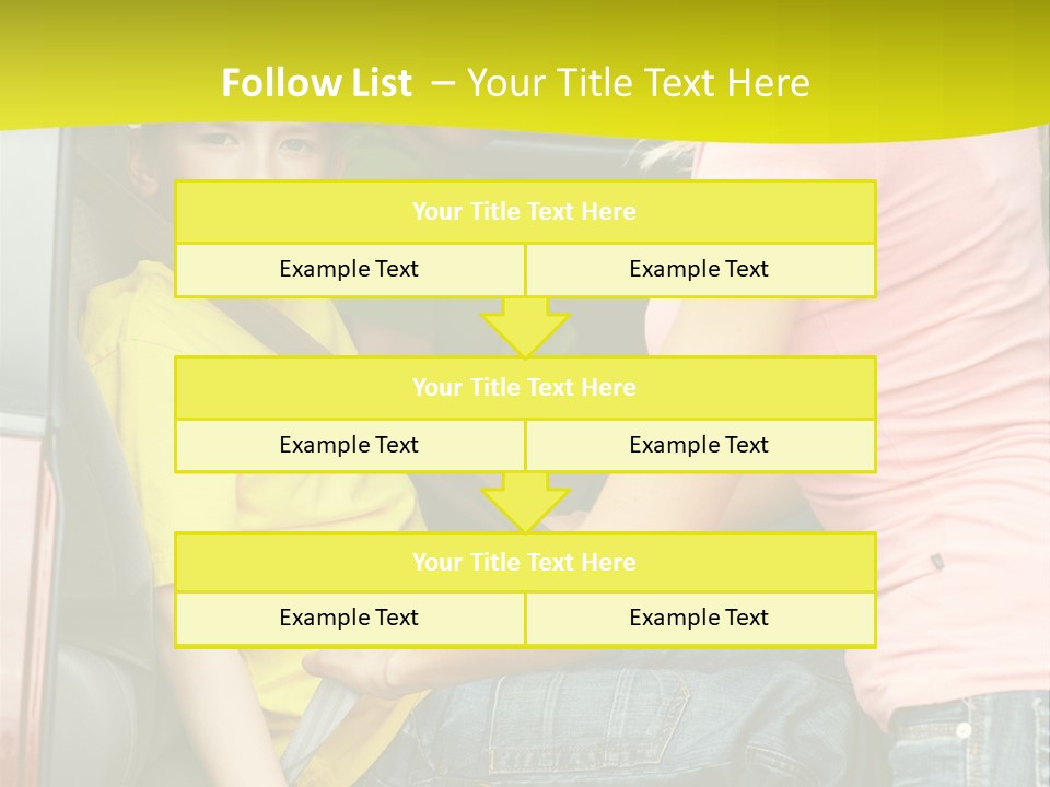 Mom Caucasian Portrait PowerPoint Template