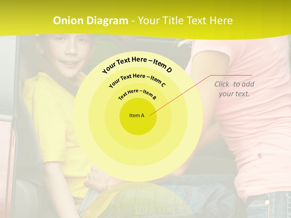 Mom Caucasian Portrait PowerPoint Template