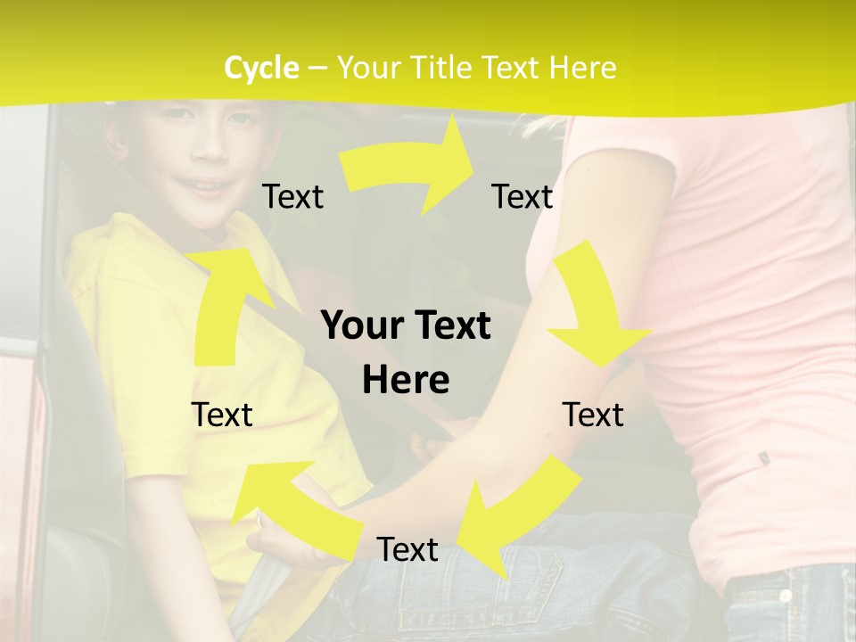 Mom Caucasian Portrait PowerPoint Template