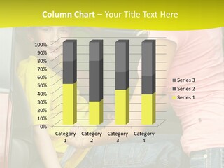 Mom Caucasian Portrait PowerPoint Template