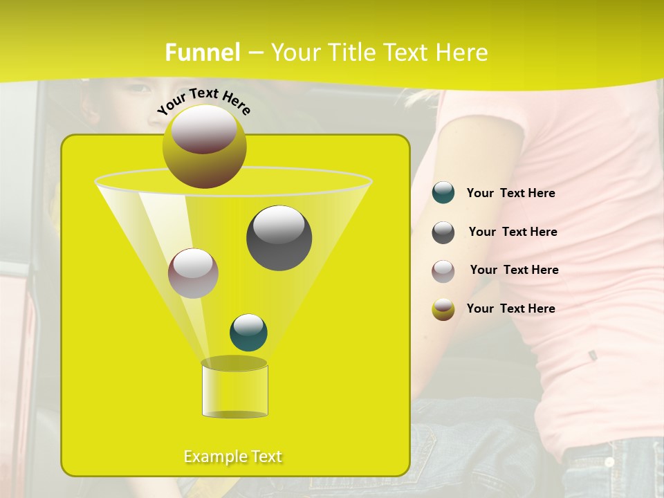 Mom Caucasian Portrait PowerPoint Template