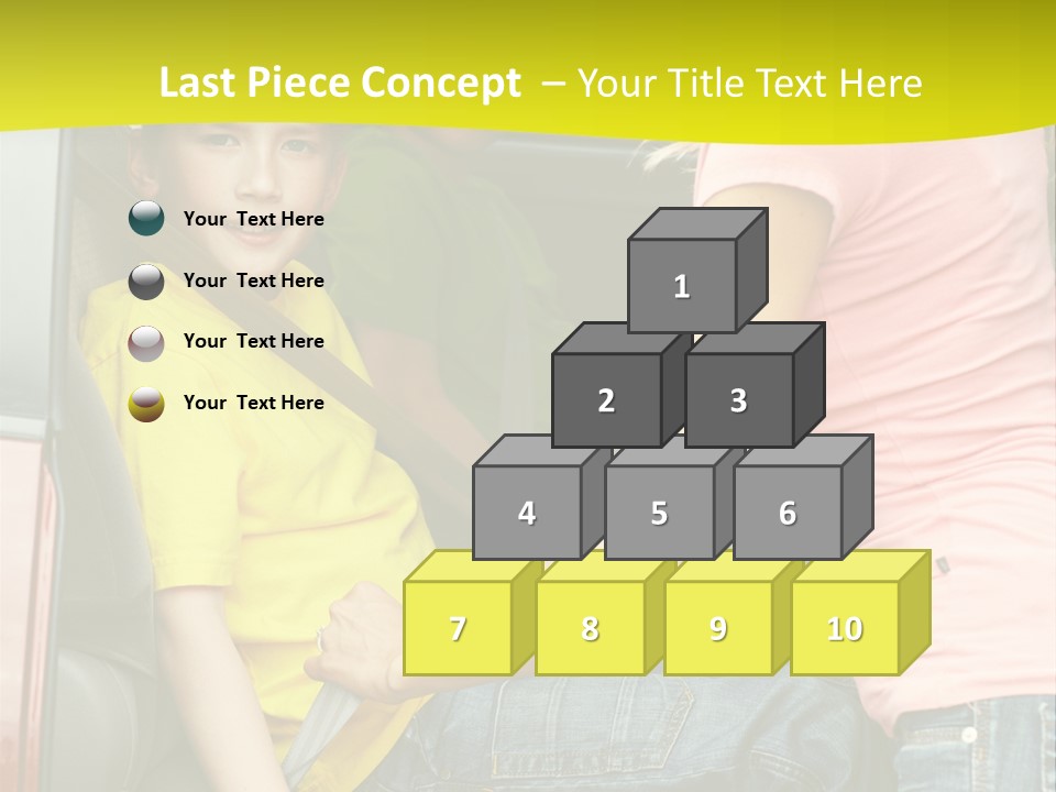 Mom Caucasian Portrait PowerPoint Template