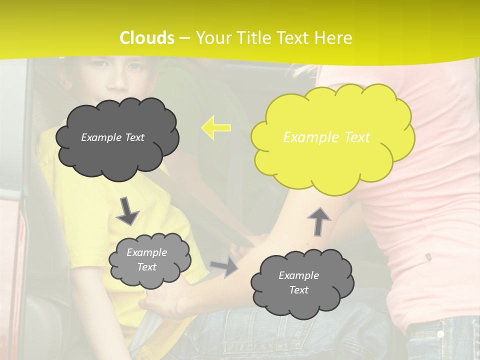 Mom Caucasian Portrait PowerPoint Template