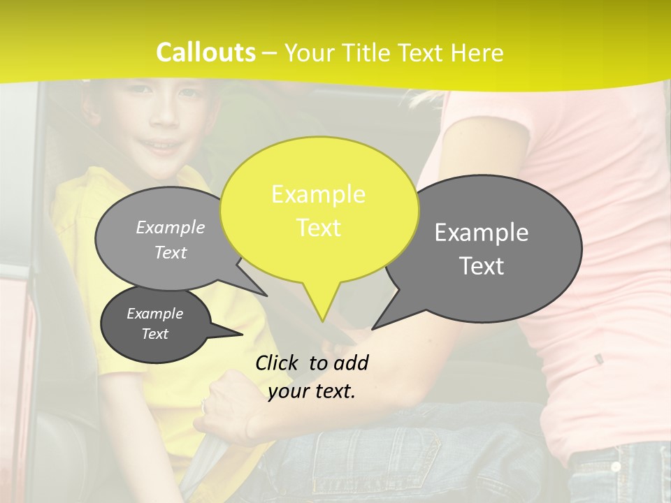 Mom Caucasian Portrait PowerPoint Template