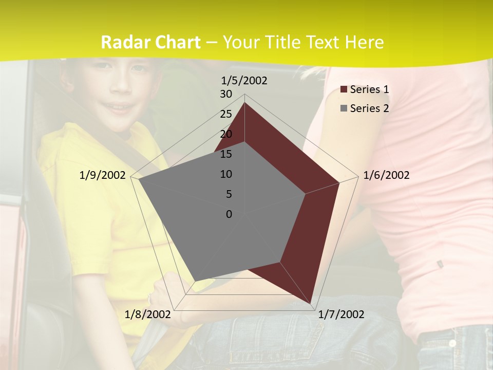 Mom Caucasian Portrait PowerPoint Template