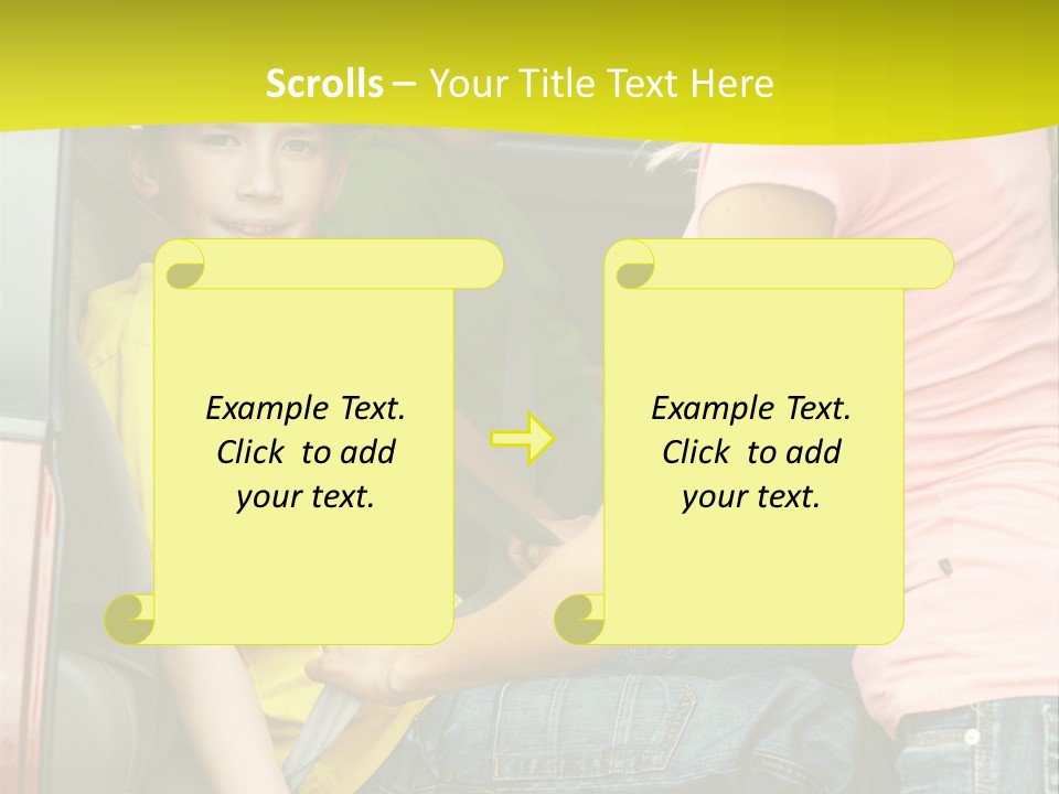 Mom Caucasian Portrait PowerPoint Template