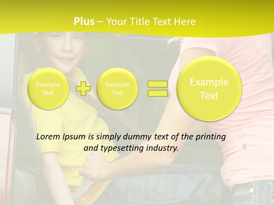 Mom Caucasian Portrait PowerPoint Template