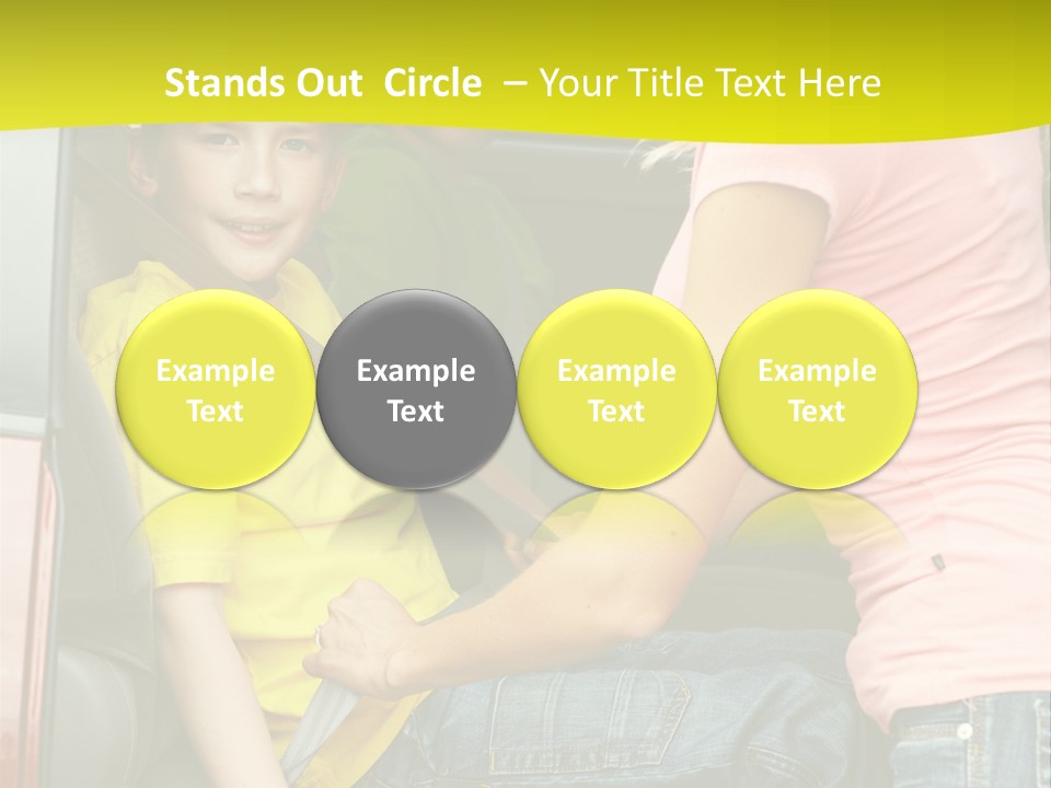 Mom Caucasian Portrait PowerPoint Template