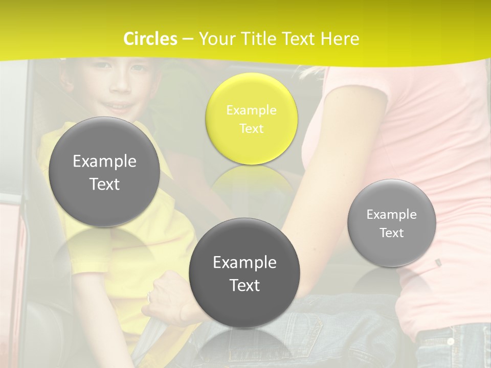 Mom Caucasian Portrait PowerPoint Template