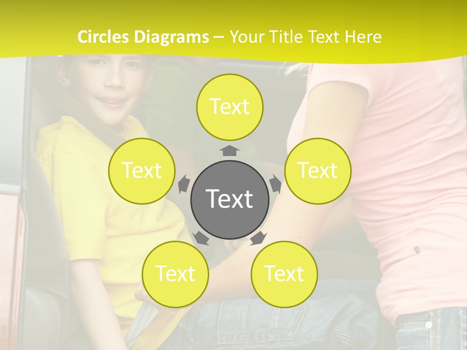 Mom Caucasian Portrait PowerPoint Template