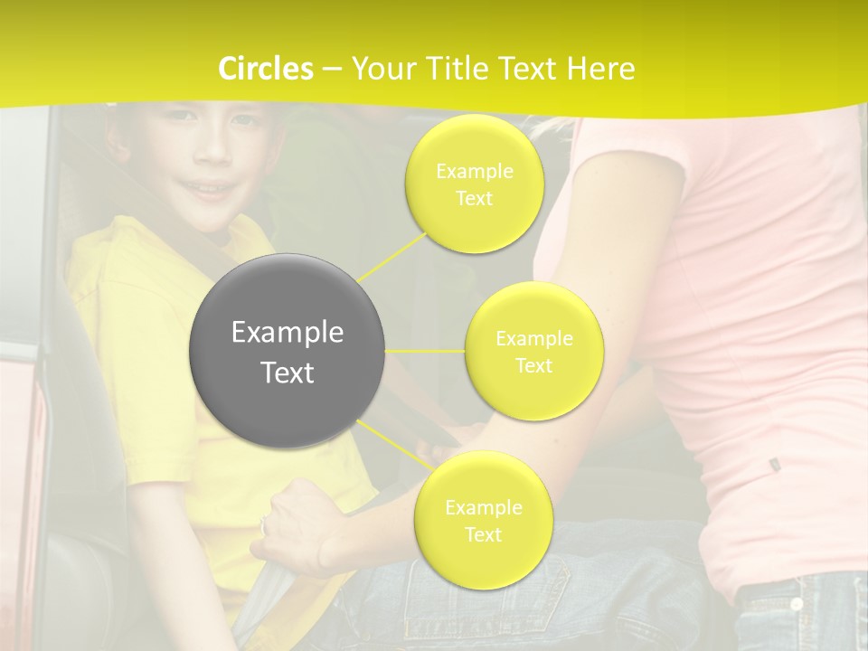 Mom Caucasian Portrait PowerPoint Template