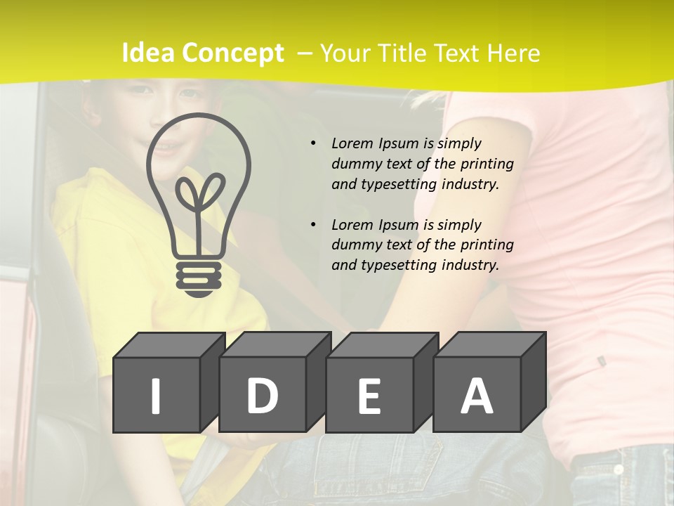 Mom Caucasian Portrait PowerPoint Template