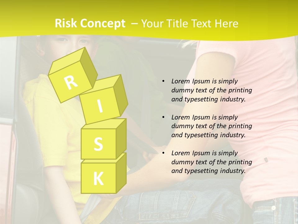 Mom Caucasian Portrait PowerPoint Template