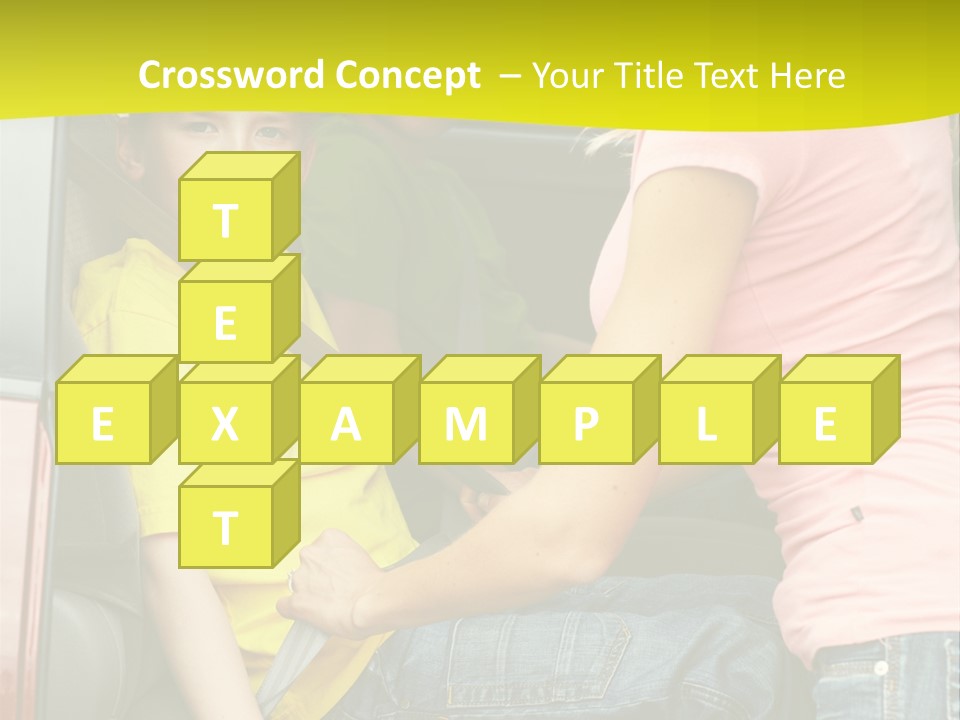 Mom Caucasian Portrait PowerPoint Template