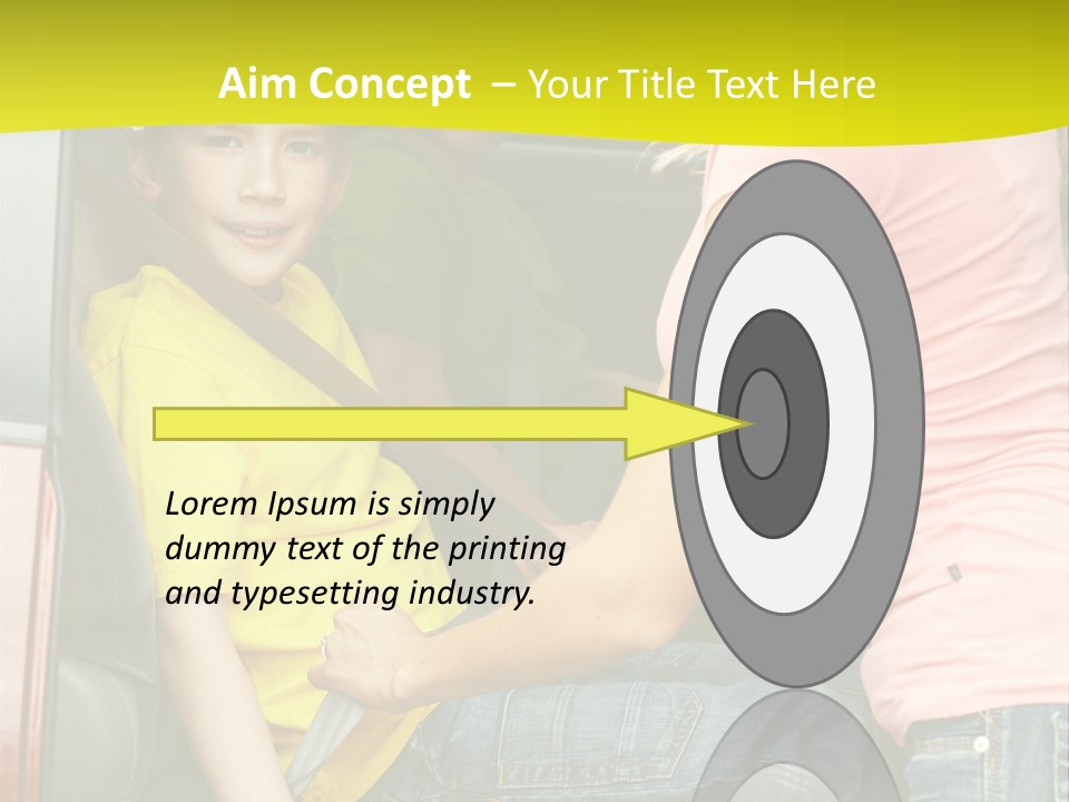 Mom Caucasian Portrait PowerPoint Template