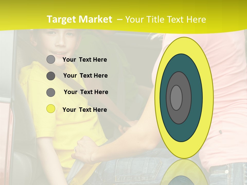 Mom Caucasian Portrait PowerPoint Template