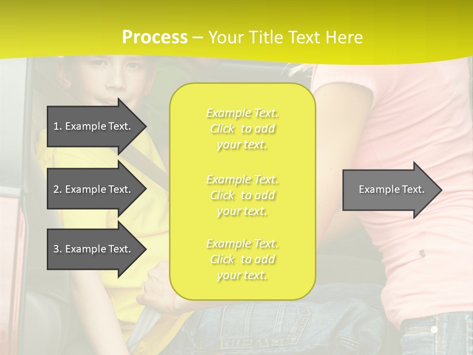 Mom Caucasian Portrait PowerPoint Template