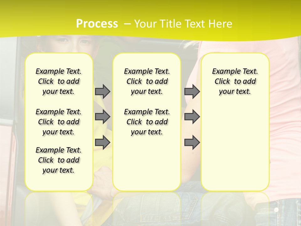 Mom Caucasian Portrait PowerPoint Template