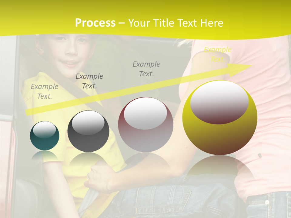 Mom Caucasian Portrait PowerPoint Template