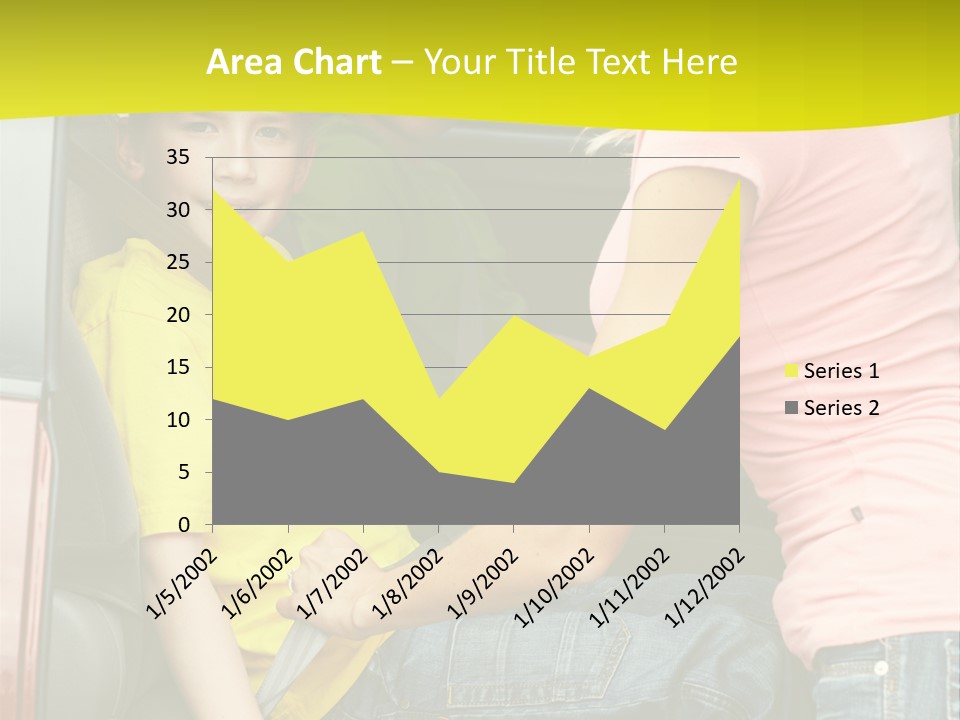 Mom Caucasian Portrait PowerPoint Template
